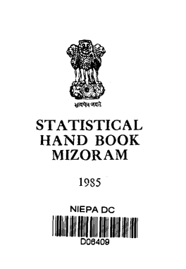 Statistical Hand Book Mizoram