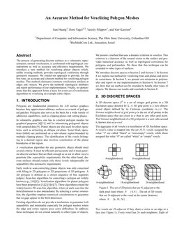 An Accurate Method for Voxelizing Polygon Meshes