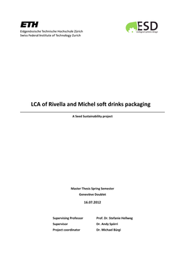LCA of Rivella and Michel Soft Drinks Packaging
