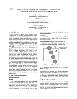 Improved Cloud Detections in Ceres Edition 3 Algorithm and Comparison with the Calipso Vertical Feature Mask