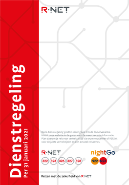 Dienstregeling R-Net + Nightgo