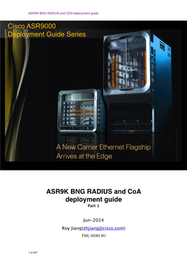 ASR9K BNG RADIUS and COA Deployment Guide