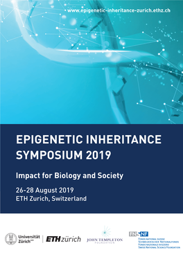 Epigenetic Inheritance Symposium 2019