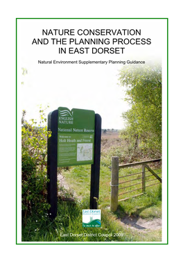 Nature Conservation and the Planning Process in East Dorset
