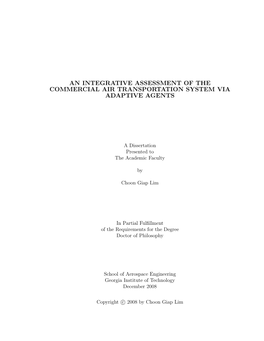 An Integrative Assessment of the Commercial Air Transportation System Via Adaptive Agents