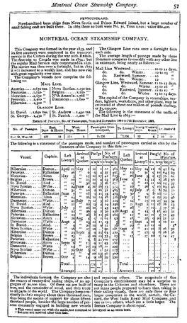 Montreal Ocean Steamship Company. 57