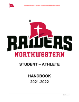 Student – Athlete Handbook 2021-2022