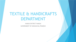 Dept Textile & Handicrafts