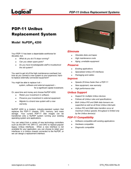 PDP-11 Unibus Replacement Systems