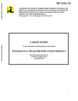 Ipuh-Bantal Road Preservation Project