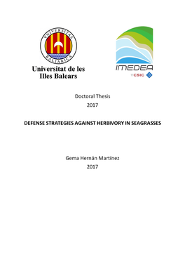 Doctoral Thesis 2017 DEFENSE STRATEGIES AGAINST