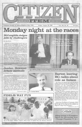 Monday Night at the Races Mclauglilin Dodges Jabs by Challengers