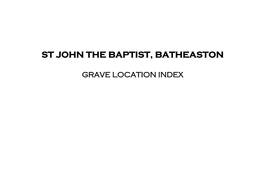 St John the Baptist, Batheaston