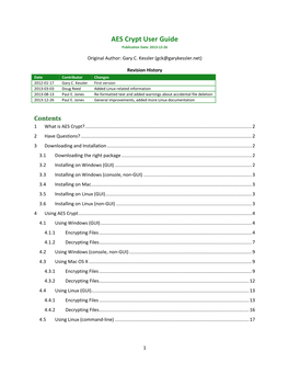 AES Crypt User Guide Publication Date: 2013-12-26