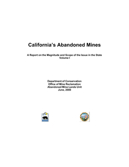 California's Abandoned Mines