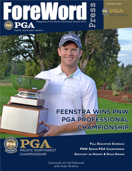 Feenstra Wins Pnw Pga Professional Championship