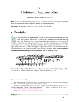 Histoire Du Baguenaudier
