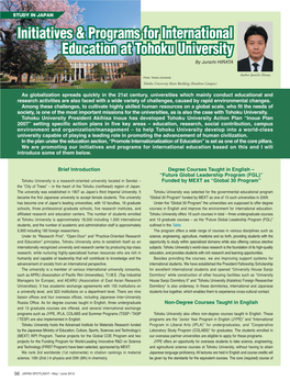 Initiatives & Programs for International Education at Tohoku University