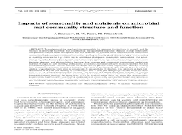 Impacts of Seasonality and Nutrients on Microbial Mat Community Structure and Function