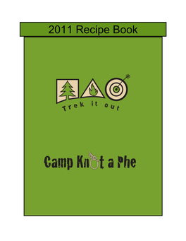 Recipes from Camp Knot a Phe 2011