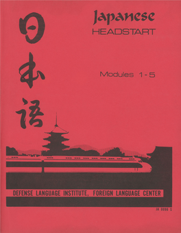 DLI Japanese Headstart Modules 1