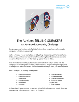 The Adviser: $ELLING $NEAKERS an Advanced Accounting Challenge