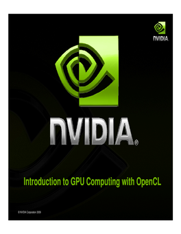 Introduction to GPU Computing with Opencl