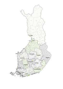 Kemi Oulu Viitasaari Seinäjoki Vaasa Rauma Tampere Jyväskylä Mikkeli Lappeenranta Lohja Turku Kuopio Joensuu