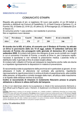 Comunicato Stampa