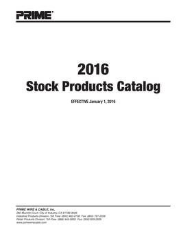 Stock Products Catalog