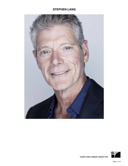 Stephen Lang