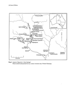 The Concept of Place Among the Arrernte'