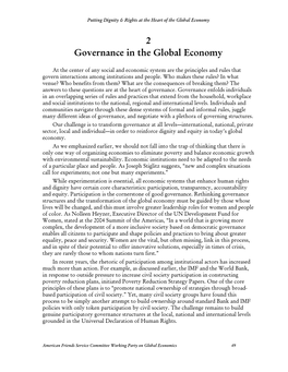 2 Governance in the Global Economy