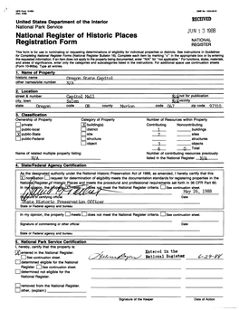 National Register of Historic Places Registration Form