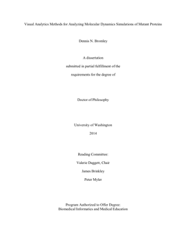 Visual Analytics Methods for Analyzing Molecular Dynamics Simulations of Mutant Proteins