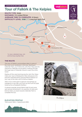 Tour of Falkirk and the Kelpies Walk