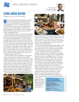 Ethos Greek Bistro Modern, Healthy & Crete Inspired