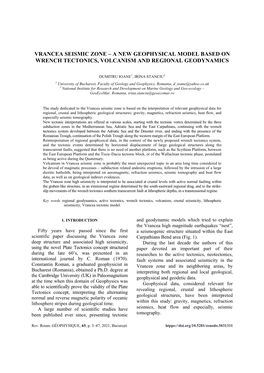 Contribution to the Estimation of Seismic Hazard