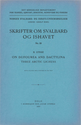 Skrifter Om Svalbard Og Ishavet