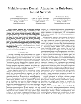 Multiple-Source Domain Adaptation in Rule-Based Neural Network