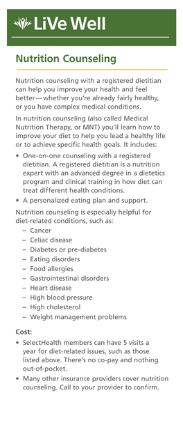 Nutrition Counseling