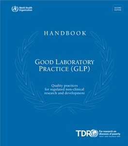 Handbook Good Laboratory Practice (Glp)