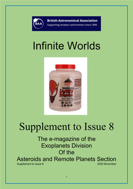 Infinite Worlds Supplement to Issue 8