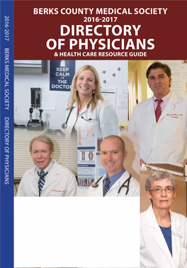 Directory of Physicians & Health Care Resource Guide