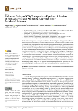 Risks and Safety of CO2 Transport Via Pipeline: a Review of Risk Analysis and Modeling Approaches for Accidental Releases