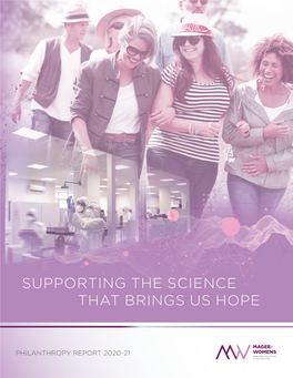 Supporting the Science That Brings Us Hope