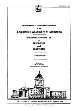 Legislative Assembly of Manitoba