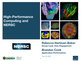 High-Performance Computing and NERSC