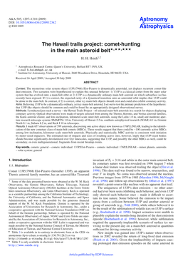 Comet-Hunting in the Main Asteroid Belt�,��,�