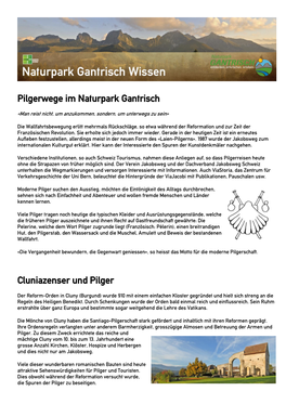 Pilgerwege Im Naturpark Gantrisch Cluniazenser Und Pilger